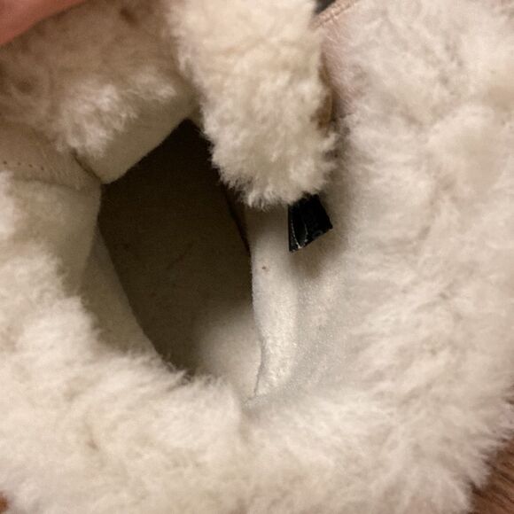 LLBean NWOT Tan Lace Up Nordic Winter Boot with Fleece Lining & Roll Down Cuff. - Picture 7 of 8